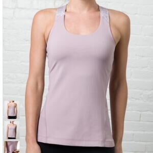 NWT Crane & Lion Nirvana Yoga Workout Tank Purple 4